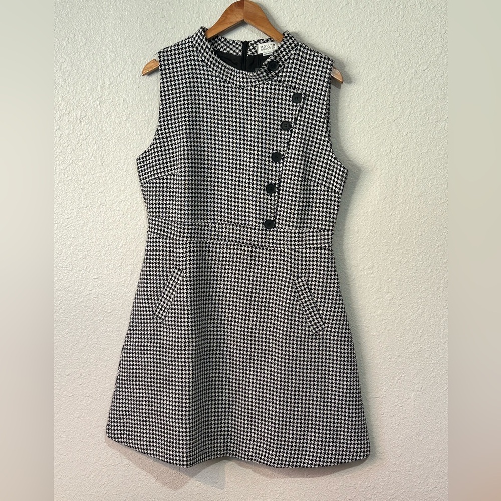 Molly Bracken Sleeveless Classic Houndstooth A-Line Dress Size XL, NWT